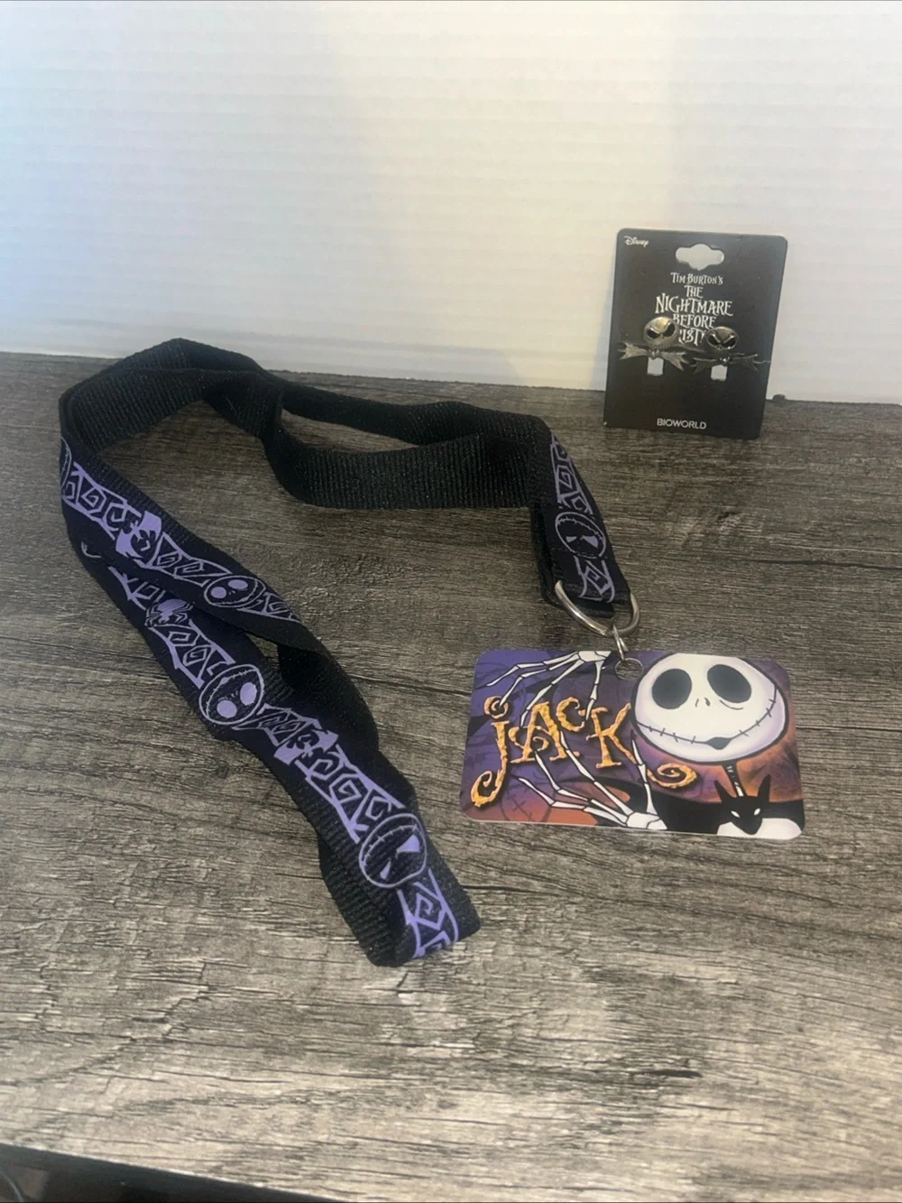 Bioworld The Nightmare Before Christmas Jack Lanyard in Black and Purple